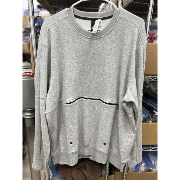adidas Other - ADIDAS POSTGAME CREW SWEATSHIRT MEN'S XL Gray With Zipper Pouch‎